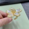 imageDtja Shiny Crystal Flower Statement Ring for Women Girls Gold Plated Bling CZ Delicate Lightweight Adjustable Expandable Open Wrap Finger Rings Comfort Fit Boho Y2K Jewelry Wedding Birthday ChristmasClear