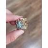 imageOcean Starfish Statement Ring for Women Wide Vintage Blue Purple Crystal CZ Band Cocktail Party Rings Big Chunky Antique Exaggerated Jewelry Dainty