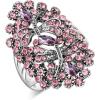 imageDtja CZ Dragonfly Wedding Statement Ring for Women Girls Oxidized Silver Plated Cubic Zirconia Filigree Wide Band Finger Rings Comfort Fit Vintage Birthday Party Prom Jewelry Gift Size 8