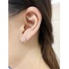 imageCute Star Spike Earrings 925 Sterling Silver Tiny Small Crystal Stud Cartilage Earring Mini Charms Drop Dangle Hypoallergenic Piercing Jewelry Dainty Christmas Birthday Jewelry