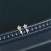imageCute Star Spike Earrings 925 Sterling Silver Tiny Small Crystal Stud Cartilage Earring Mini Charms Drop Dangle Hypoallergenic Piercing Jewelry Dainty Christmas Birthday Jewelry