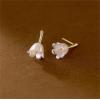 imageAcrylic Flower Dangle Stud Earrings for Women 925 Sterling Silver 14K Gold Plated Hypoallergenic Dainty Tulip Drop Climber Crawler Nickle Free Wedding Birthday Holiday Jewelry Cute Gifts