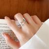 imageDaisy Flower 925 Sterling Silver Adjustable Open Ring for Women Girls Hypoallergenic Expandable Wedding Statement Finger Rings Comfort Fit Dainty Engagement Birthday Mothers Jewelry Gift