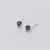 imageTiny Vintage Flower Earrings for Women 925 Sterling Silver Oxidized Mini Small Plum Blossom Flowers Stud Cartilage Tragus Hypoallergenic Post Pin for Piercing Ear Elegant Jewelry 