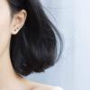 imageTiny Vintage Flower Earrings for Women 925 Sterling Silver Oxidized Mini Small Plum Blossom Flowers Stud Cartilage Tragus Hypoallergenic Post Pin for Piercing Ear Elegant Jewelry 
