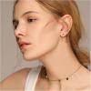 imageTiny Vintage Flower Earrings for Women 925 Sterling Silver Oxidized Mini Small Plum Blossom Flowers Stud Cartilage Tragus Hypoallergenic Post Pin for Piercing Ear Elegant Jewelry 