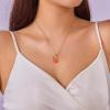imageDtja Rhinestone Pumpkin Pendant Necklace for Women GoldTone Fashion Enamel Halloween Thanksgiving Green Leaf Charms Link Chain Adjustable Cute Fall Holiday Festival Jewelry Gift Souvenir 18quot