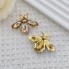 imageRhinestone Bee Brooch Pin for Women Men Fashion Crystal Vintage Green CZ Emerald Insect Animal Brooches Lapel Pins Dainty Dress Accessories Jewelry Boutonniere Corsage for Hat Bag Suit Tie Wedding BirthdayChampagne