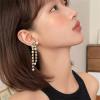 imageRound Circle Long Fringe Dangle Drop Earrings for Women GoldToned Vintage Birthstone Tassel Statement Charms Elegant Lightweight Birthday Holiday 50s 60s JewelryWhite