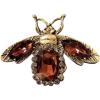 imageRhinestone Bee Brooch Pin for Women Men Fashion Crystal Vintage Green CZ Emerald Insect Animal Brooches Lapel Pins Dainty Dress Accessories Jewelry Boutonniere Corsage for Hat Bag Suit Tie Wedding BirthdayBrown