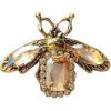 imageRhinestone Bee Brooch Pin for Women Men Fashion Crystal Vintage Green CZ Emerald Insect Animal Brooches Lapel Pins Dainty Dress Accessories Jewelry Boutonniere Corsage for Hat Bag Suit Tie Wedding BirthdayChampagne