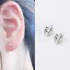 imageCZ Tiny Small Hoop Earring for Women 925 Sterling Silver Micro Huggie Hoops Upper Hole Ear Cuff Cartilage Hypoallergenic Fashion Mini Crystal Jewelry 45mm