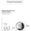 imageDouble Love Heart Cubic Zirconia Sleeper Small Hoop Earrings for Women Teen Girls S925 Sterling Silver Cartilage Tiny Cute Huggie Hoops Hypoallergenic for Sensitive Ear Blue CZ
