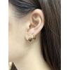 imageMinimalist Huggie Hoop Earrings for Women Teen Girls 925 Sterling Silver Cubic Zirconia Small Hoop Tiny Cartilage 14K Gold Plated Jewelry Dainty CZ Gifts