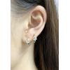 imageMinimalist Huggie Hoop Earrings for Women Teen Girls 925 Sterling Silver Cubic Zirconia Small Hoop Tiny Cartilage 14K Gold Plated Jewelry Dainty CZ Gifts
