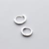 imageTiny Small Hoop Sleeper Earrings 925 Sterling Silver with 18K White Gold Plated for Women Men Cartilage Sensitive Ears Dainty Huggie Hoops