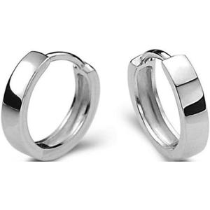 imageTiny Small Hoop Sleeper Earrings 925 Sterling Silver with 18K White Gold Plated for Women Men Cartilage Sensitive Ears Dainty Huggie Hoops