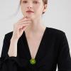 imageCute Daisy Flower Brooch Pin for Women Girl Colorful Enamel Yellow Green Small Lovely Sun Flowers Plant Collar Clip Dress Scarf Bag Suit Lapel Pin Holiday Easter Jewelry GiftGreen