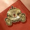 imageVintage Pumpkin Carriage Brooch Pin for Women Girls Gold Plated Rhinestone Enamel Halloween Brooches Lapel Pins Fall Holiday Festival Dress Accessories Jewelry Gift SouvenirYellow Orange