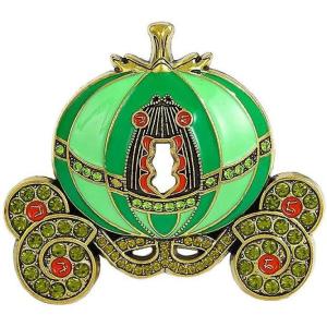 imageVintage Pumpkin Carriage Brooch Pin for Women Girls Gold Plated Rhinestone Enamel Halloween Brooches Lapel Pins Fall Holiday Festival Dress Accessories Jewelry Gift SouvenirYellow Green