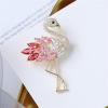 imageRhinestone Flamingo Brooch Pin for Women Girls Fashion Crystal Delicate Animal Brooch Lapel Pins Elegant Dress Accessories Jewelry Gift Corsage for Hat Bag Suit Tie Wedding Christmas BirthdayPink CZ