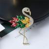 imageRhinestone Flamingo Brooch Pin for Women Girls Fashion Crystal Delicate Animal Brooch Lapel Pins Elegant Dress Accessories Jewelry Gift Corsage for Hat Bag Suit Tie Wedding Christmas BirthdayColorful CZ