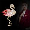 imageRhinestone Flamingo Brooch Pin for Women Girls Fashion Crystal Delicate Animal Brooch Lapel Pins Elegant Dress Accessories Jewelry Gift Corsage for Hat Bag Suit Tie Wedding Christmas BirthdayPink CZ