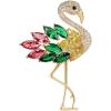 imageRhinestone Flamingo Brooch Pin for Women Girls Fashion Crystal Delicate Animal Brooch Lapel Pins Elegant Dress Accessories Jewelry Gift Corsage for Hat Bag Suit Tie Wedding Christmas BirthdayColorful CZ
