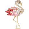 imageRhinestone Flamingo Brooch Pin for Women Girls Fashion Crystal Delicate Animal Brooch Lapel Pins Elegant Dress Accessories Jewelry Gift Corsage for Hat Bag Suit Tie Wedding Christmas BirthdayPink CZ