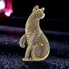 imageSitting Cat Brooch Pin for Women Girls Fashion Cute Textured Abstract Kitten Animal Brooches Lapel Pins Unisex Christmas Holiday Festival Hat Bag Suit Dress Accessories Jewelry Gift for PetloverGold
