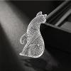 imageSitting Cat Brooch Pin for Women Girls Fashion Cute Textured Abstract Kitten Animal Brooches Lapel Pins Unisex Christmas Holiday Festival Hat Bag Suit Dress Accessories Jewelry Gift for PetloverSilver