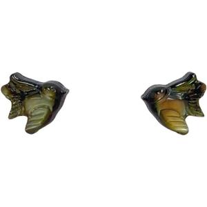 imageBlack Shell Pearl Cat Dog Animal Stud Earrings for Women PetLover 925 Sterling Silver Hypoallergenic Tiny Small Rabbit Studs Cartilage Cute Jewelry GiftsBird