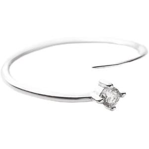 imageCute CZ 925 Sterling Silver Promise Ring for Women Girls Expandable Adjustable Knuckle Tail Open Wrap Finger Rings Comfort Fit Simple Wedding Engagement Jewelry Gift Size 69