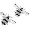 imageDainty CZ Bee Earrings Stud for Women Girls 925 Sterling Silver Tiny Cute Cubic Zirconia Bumble Honey Queen Bee Mini Insect Animal Tragus Post Pin Earring Hypoallergenic Piercing Ear Jewelry Gift
