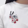 imageEnamel Christmas Deer Brooch Pin for Women Girls Silver Plated Fashion Red White Black Enameled Xmas Outfit Scarf Boots Animal Brooches Lapel Pins Delicate Holiday Festival Dress Accessories Gift
