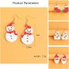 imageBeaded Christmas Earrings for Women Girls Colorful Cubic Zirconia White Green Red Ball Beads Statement Drop Dangling Hook Stud Hypoallergenic Boho Xmas New Year Jewelry Gifts Christmastree