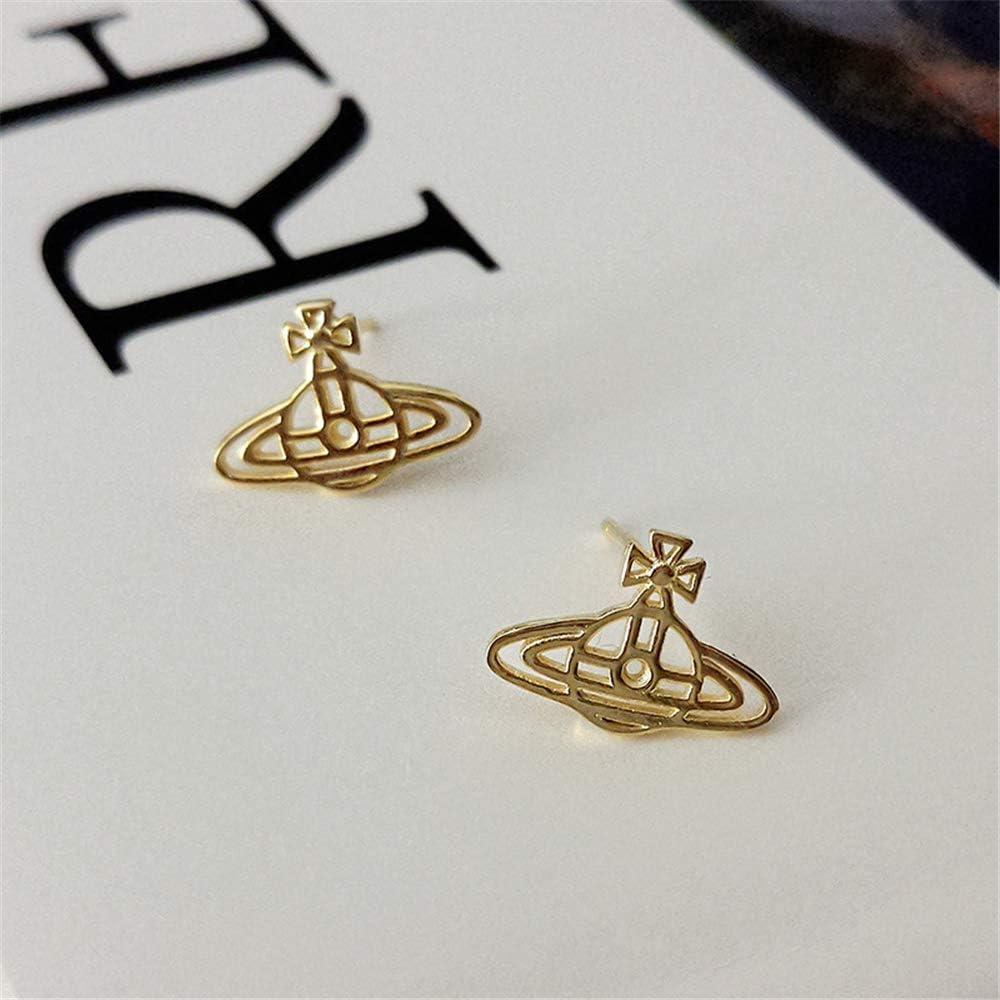 imageGold Moon Universe Planet Earrings for Women Girls S925 Sterling Silver Hypoallergenic Tiny Small Filigree Cross Star Cartilage Stud Tragus Lucky Post Pin Earring Airline Gift Souvenir