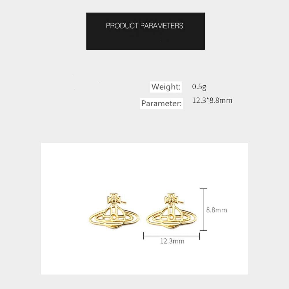 imageGold Moon Universe Planet Earrings for Women Girls S925 Sterling Silver Hypoallergenic Tiny Small Filigree Cross Star Cartilage Stud Tragus Lucky Post Pin Earring Airline Gift Souvenir