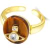 imageVintage Saturn 925 Sterling Silver CZ Engatement Ring for Women Girls Statement Wedding Imitation Tiger Eye Planet Star Universe Open Band Finger Rings Comfort Fit Fashion Retro Jewelry Delicate Gift
