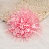 image:image18cm7in Dainty Spiky Fabric Flower Brooch Pin for Women Girls Elegant Crystal Colorful PomPom Fluffy Floral Peony Brooches Lapel Hair Pins Trendy Party Dress Accessories JewelryPink