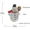 image:imageRhinestone Snowman Winter Brooch Pin for Women Men SilverTone Crystal Christmas Holiday Brooches Lapel Pins for Hat Bag Suit Scarf Cute Festival Party Dress Accessories Jewelry Gift Souvenir