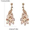 image:imageVintage Peacock Dangle Earrings for Women 14K Gold Plated Green Crystal Feather Peafowl Statement Drop Dangling Stud Earring Boho Exaggerated Birthday Holiday Jewelry GiftsChampagne