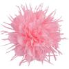 image:image18cm7in Dainty Spiky Fabric Flower Brooch Pin for Women Girls Elegant Crystal Colorful PomPom Fluffy Floral Peony Brooches Lapel Hair Pins Trendy Party Dress Accessories JewelryPink