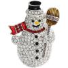 image:imageRhinestone Snowman Winter Brooch Pin for Women Men SilverTone Crystal Christmas Holiday Brooches Lapel Pins for Hat Bag Suit Scarf Cute Festival Party Dress Accessories Jewelry Gift Souvenir