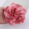 image:image14cm55in Fabric Silky Peony Flower Brooch Pin for Women Girls Fashion Floral Brooches Lapel Hair Pins Eelegant Wedding Cocktail Party Costume Dress Accessories Holiday Festival JewelryDeep Pink