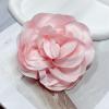 image:image14cm55in Fabric Silky Peony Flower Brooch Pin for Women Girls Fashion Floral Brooches Lapel Hair Pins Eelegant Wedding Cocktail Party Costume Dress Accessories Holiday Festival JewelryPink