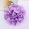 image:image14cm55in Fabric Silky Peony Flower Brooch Pin for Women Girls Fashion Floral Brooches Lapel Hair Pins Eelegant Wedding Cocktail Party Costume Dress Accessories Holiday Festival JewelryPurple
