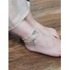 image:image2 PCS Cute Starfish Conch Shell Anklet Set for Women Girls Faux Pearl Beaded Colorful Seeds Charm Foot Chain Bracelet Adjustable Nickel Free Birthday Seabeach Vacation Jewelry