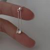 image:imageCZ Heart Chain Engagement Promise 925 Sterling Silver Ring for Women Girls AB Crystal Ball Bead Adjustable Expandable Open Band Rings Fashion Eternity Wedding Birthday Christmas Party Jewelry Gift