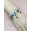 image:imageChristmas Beaded Stretch Bracelets for Women Girls Charms Colorful Acrylic Crystal Turquoise Ball Bead Strand Elastic Layer BFF Bracelet Chains Xmas Holiday Accessories Jewelry Gifts for Mother Daughter Tree Bell 2 PCS